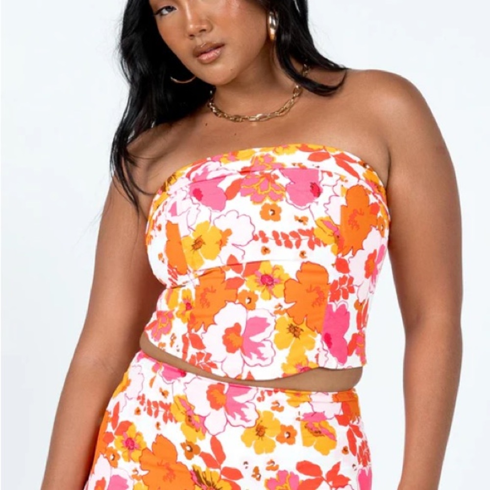 Princess Polly Pink Floral Chadwick Top